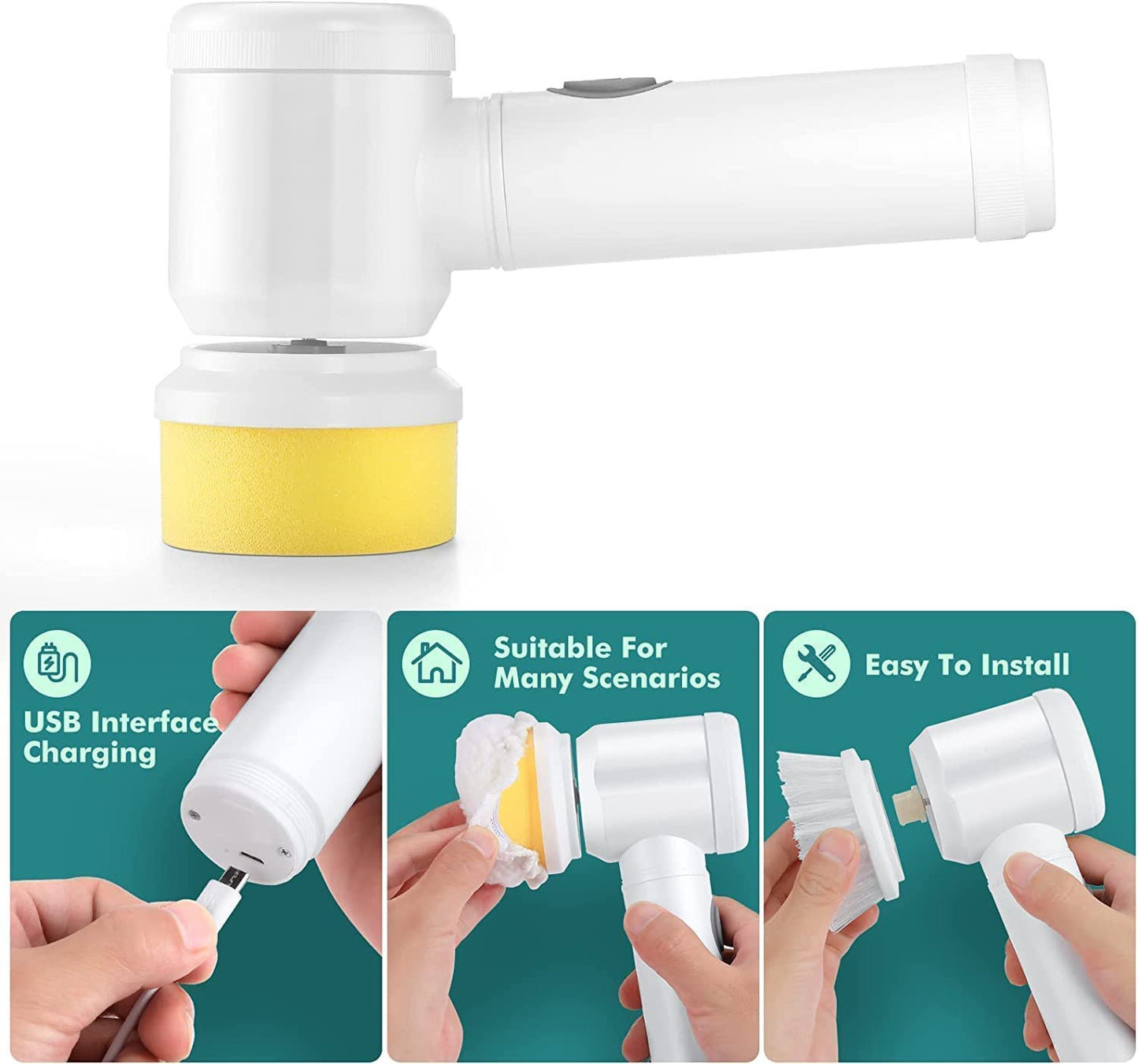 Multi-Functional Household Tools Bath Kitchen Cleaning Brush