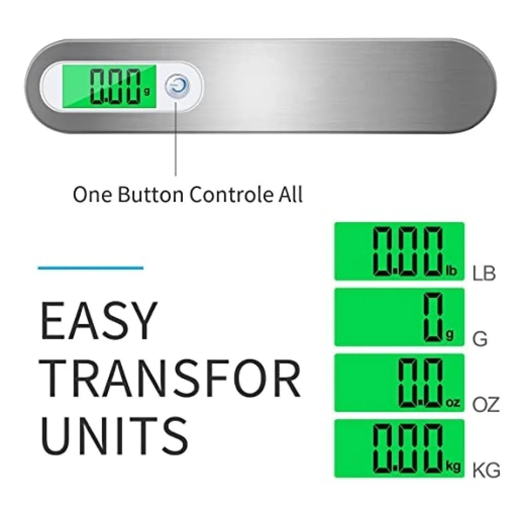 Digital Luggage Weight Scale 50kg – Portable Handheld Scale with LCD Display