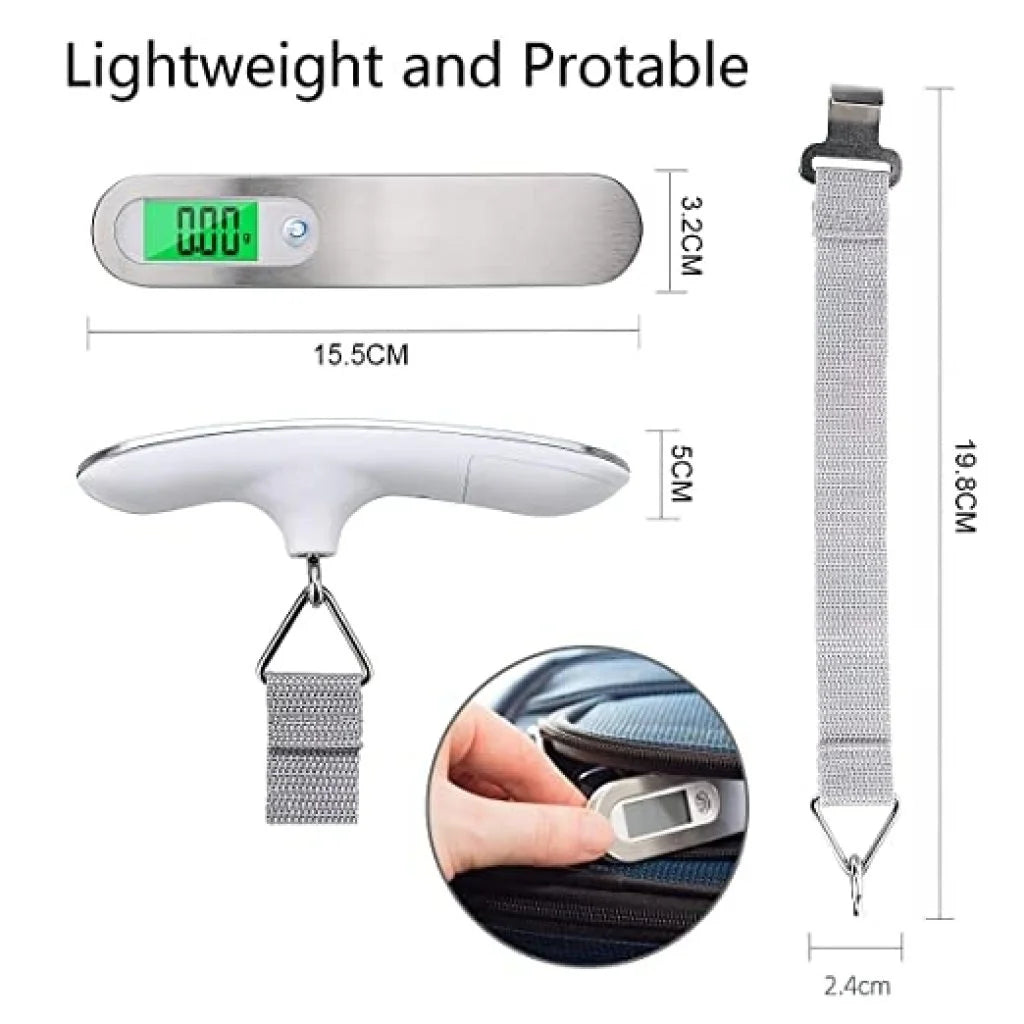 Digital Luggage Weight Scale 50kg – Portable Handheld Scale with LCD Display