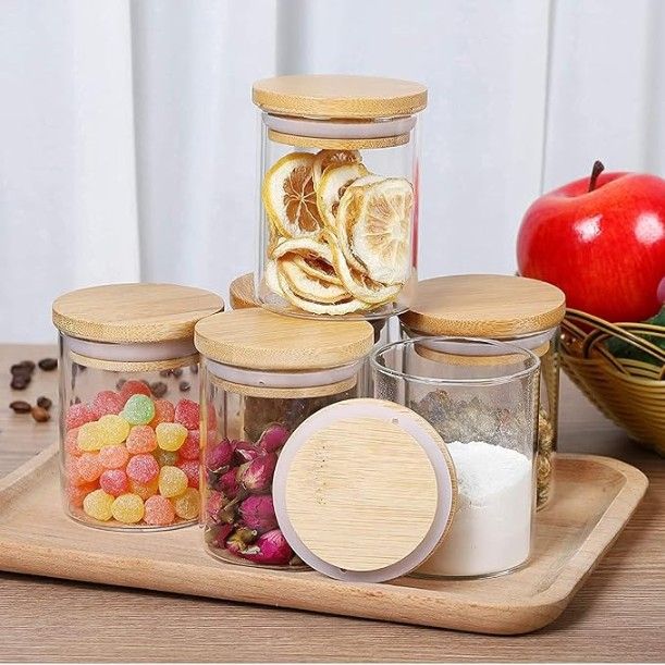 Glass Storage Jar – 220ml ( Pack of 3 )