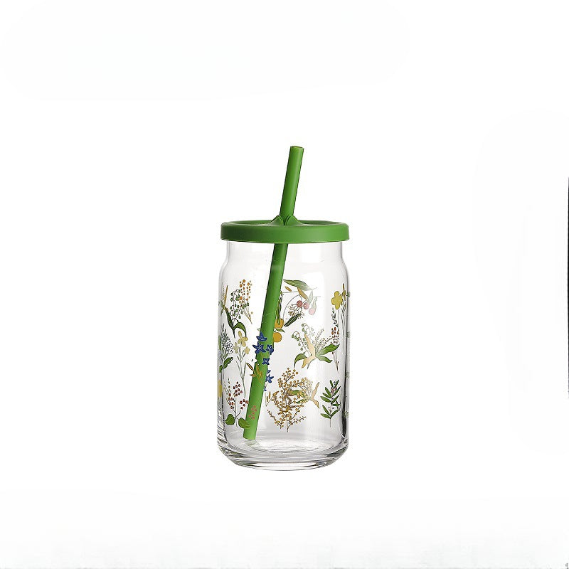 475ml Potluck Sipper Mug with Lid & Straw – Multi-Purpose Glass Cup for Juice, Coffee, Smoothies & More