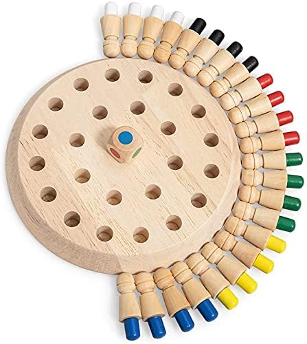 Wooden Memory Match Stick Chess Game | Educational Brain Training Toy for Kids & Family