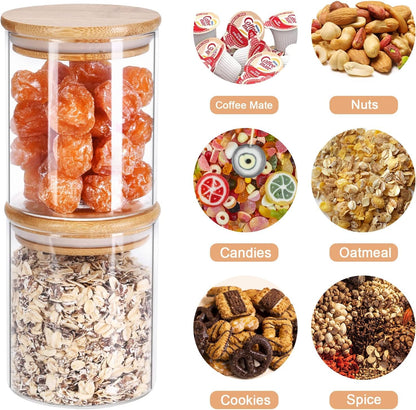 Glass Storage Jar – 220ml ( Pack of 3 )