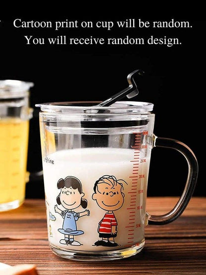 Dolphin Glass Coffee Mug – 370ml Tumbler with Lid & Straw for Coffee, Tea, Juice, and Smoothies