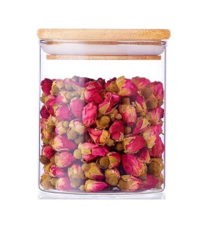 500ml Glass Jar with Wooden Lid – Set of 2 | Airtight Food Storage
