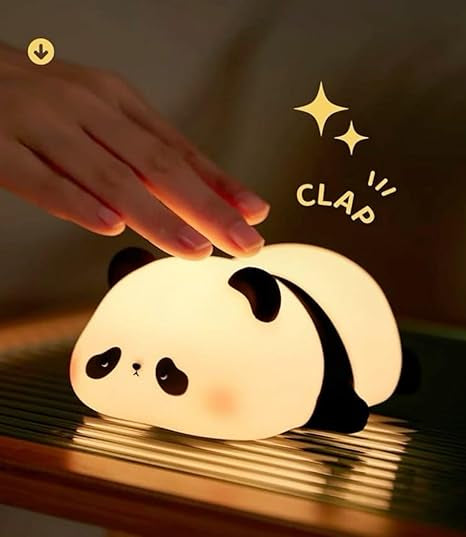Sleeping Panda Night Light – Rechargeable LED Lamp with Touch & Clap Control