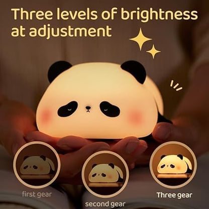 Sleeping Panda Night Light – Rechargeable LED Lamp with Touch & Clap Control